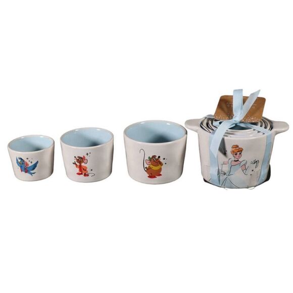 Rae Dunn Cinderella Disney Princess Measuring Cups - Gus Gus Mouse Bird - Picture 5 of 6